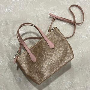 Kate Spade Pink Glitter Crossbody Bag